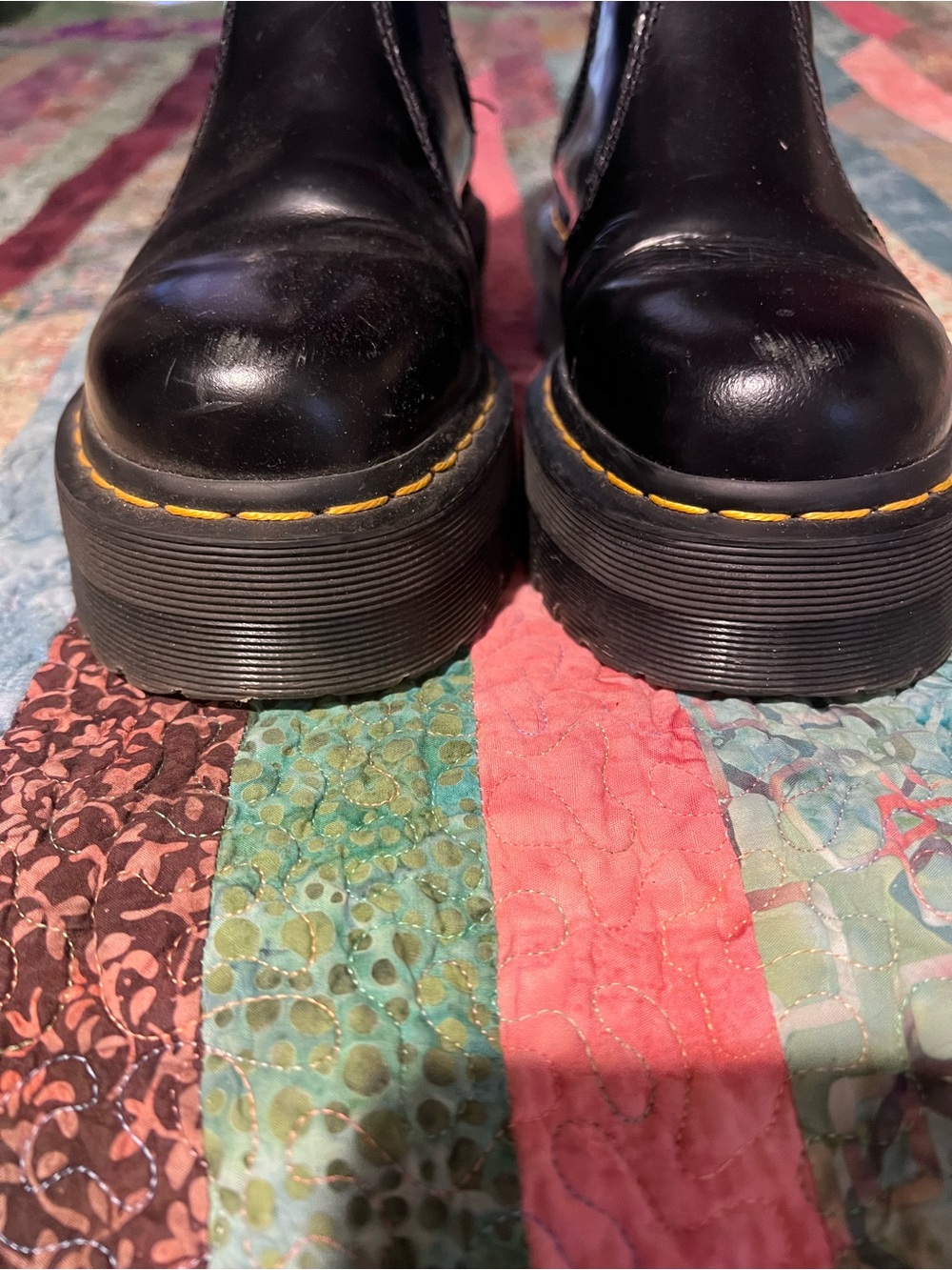 Dr. Martens 2976 Chelsea Black Platform Boot - Picture 5 of 5